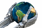 Robot/Globe Image